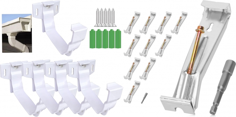 What is the difference between plastic and metal gutter hangers?