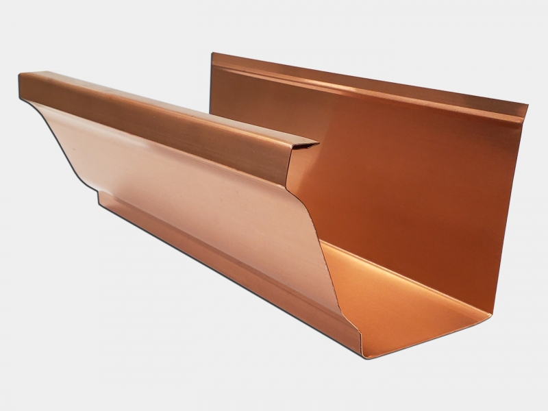 Copper K-Style Gutter