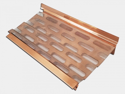 Half Copper Gutter Screen
