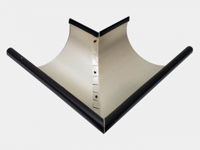 Aluminum 0.027inch Half Round Gutter Outside Miter